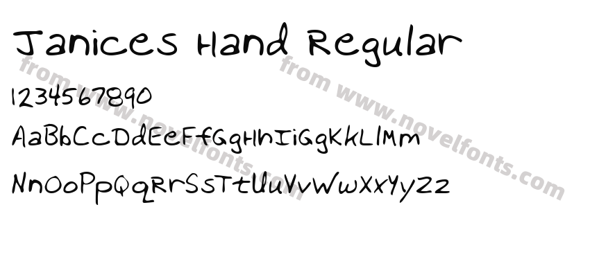 Janices Hand RegularPreview