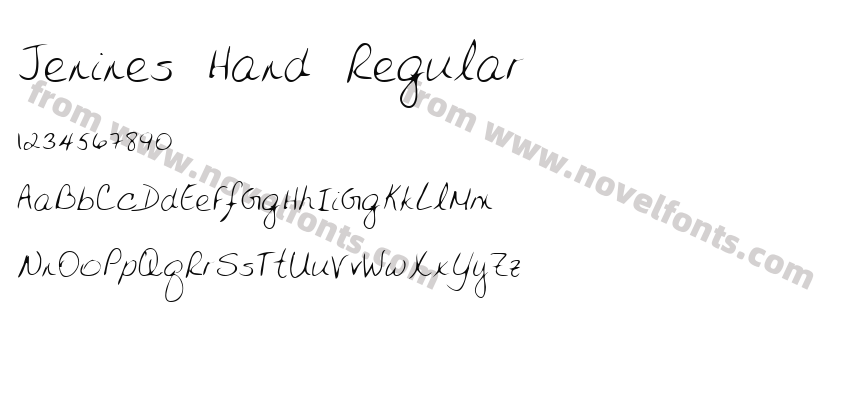 Jenines Hand RegularPreview
