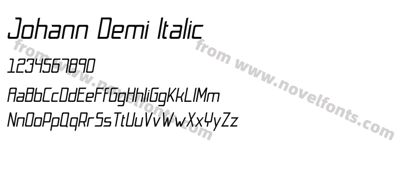 Johann Demi ItalicPreview