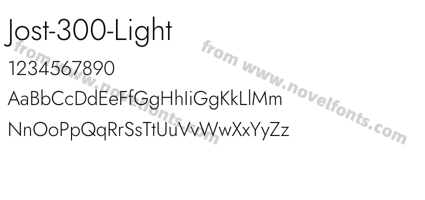 Jost-300-LightPreview