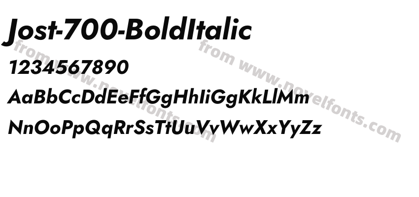 Jost-700-BoldItalicPreview