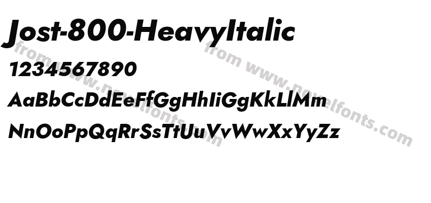 Jost-800-HeavyItalicPreview