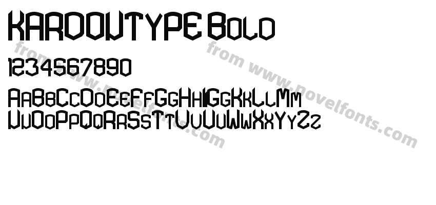 KARDONTYPE BoldPreview