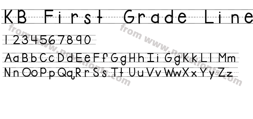 KB First Grade LinesPreview