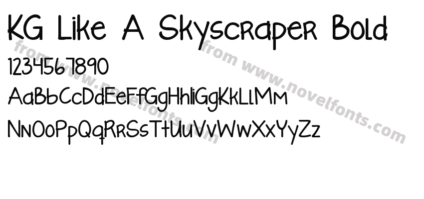 KG Like A Skyscraper BoldPreview