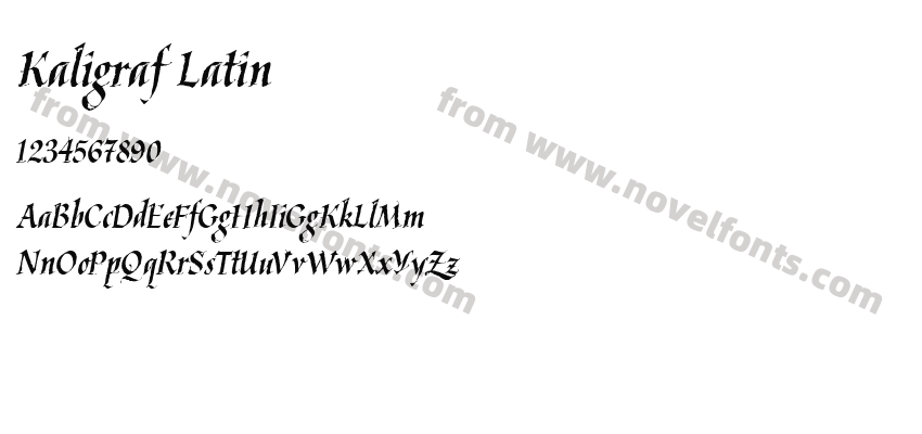 Kaligraf LatinPreview