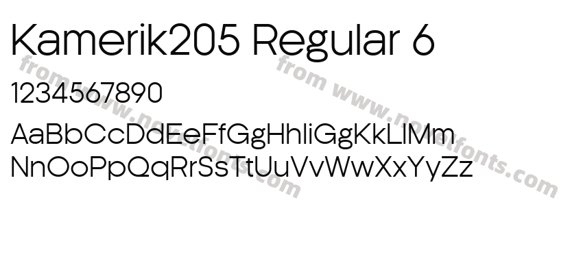 Kamerik205 Regular 6Preview