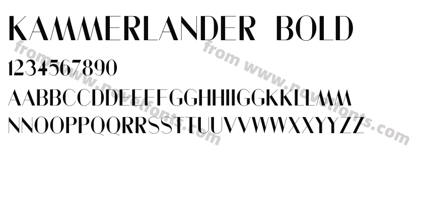 Kammerlander BoldPreview