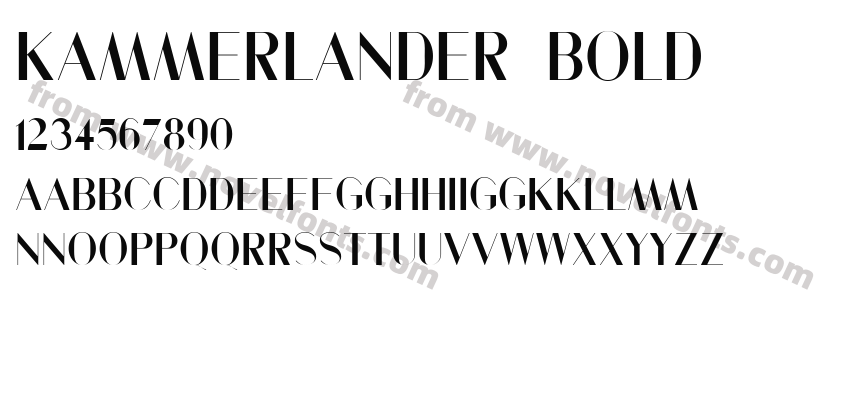 Kammerlander BoldPreview
