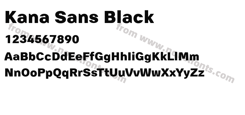 Kana Sans BlackPreview