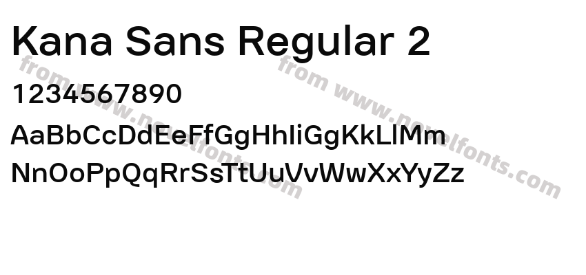 Kana Sans Regular 2Preview