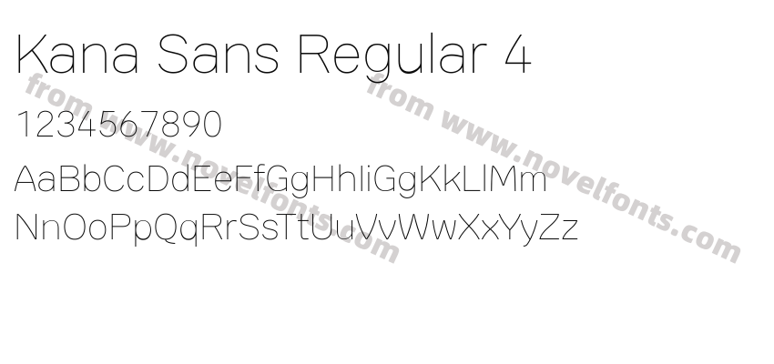 Kana Sans Regular 4Preview