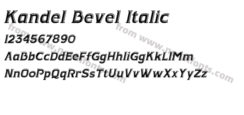 Kandel Bevel ItalicPreview