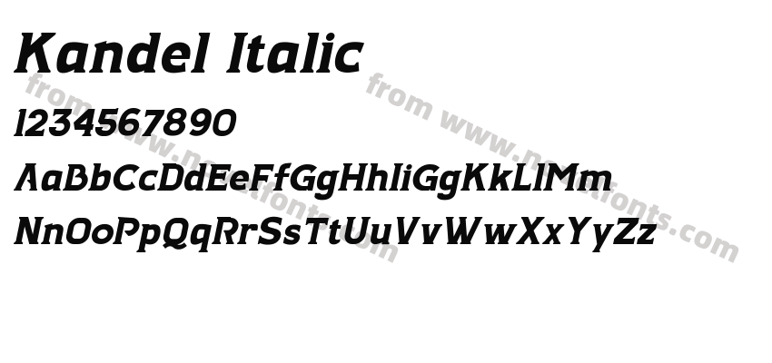 Kandel ItalicPreview