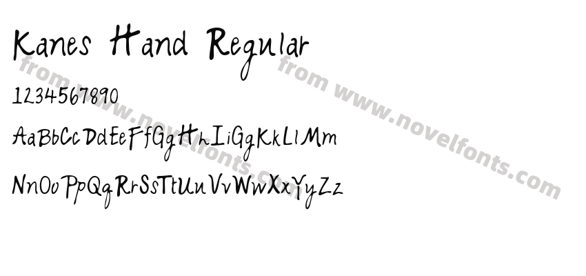 Kanes Hand RegularPreview