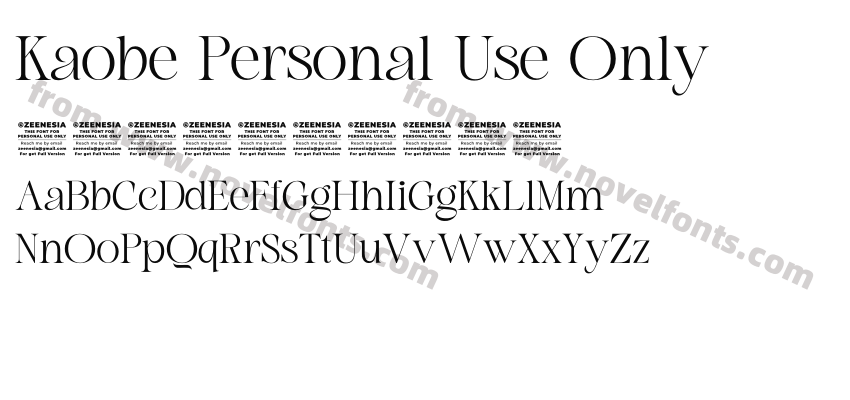 Kaobe Personal Use OnlyPreview