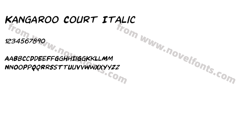 Kangaroo Court ItalicPreview