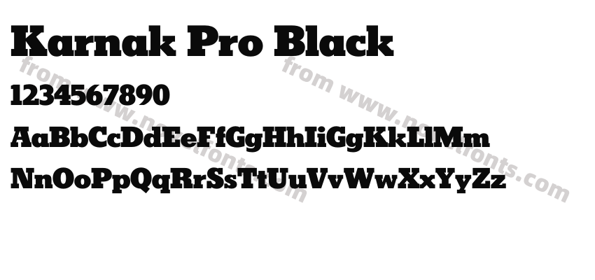 Karnak Pro BlackPreview