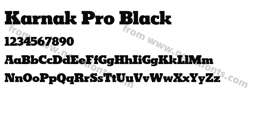 Karnak Pro BlackPreview