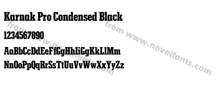 Karnak Pro Condensed BlackPreview