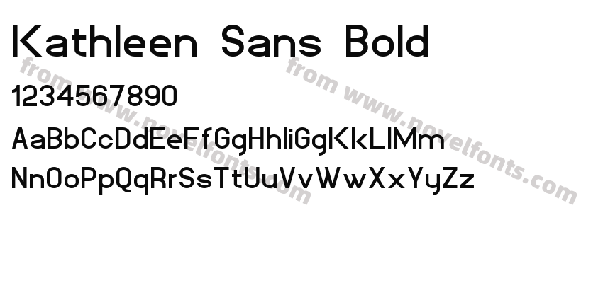 Kathleen Sans BoldPreview
