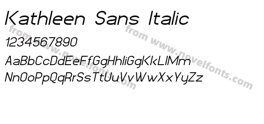Kathleen Sans ItalicPreview