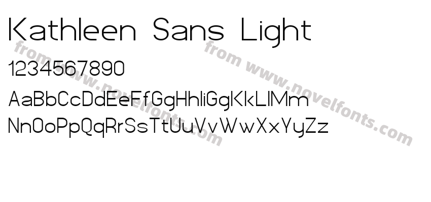 Kathleen Sans LightPreview