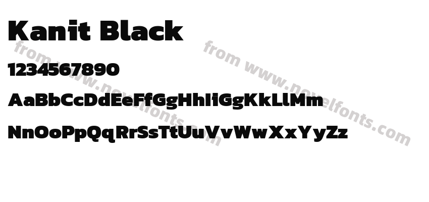 Kanit BlackPreview