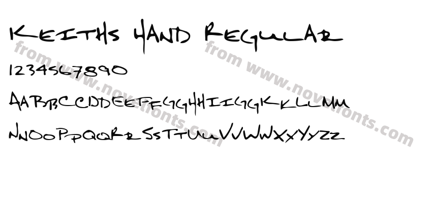Keiths Hand RegularPreview