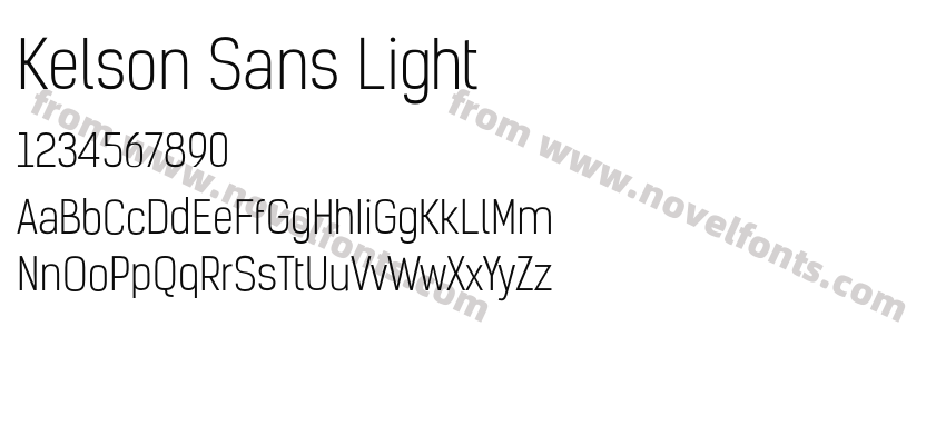 Kelson Sans LightPreview