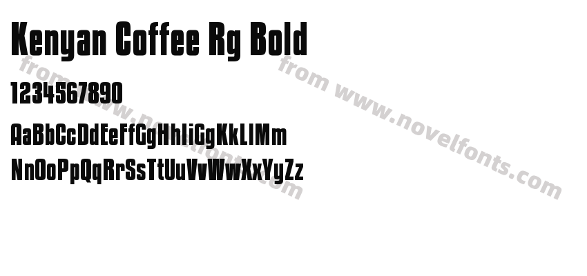 Kenyan Coffee Rg BoldPreview