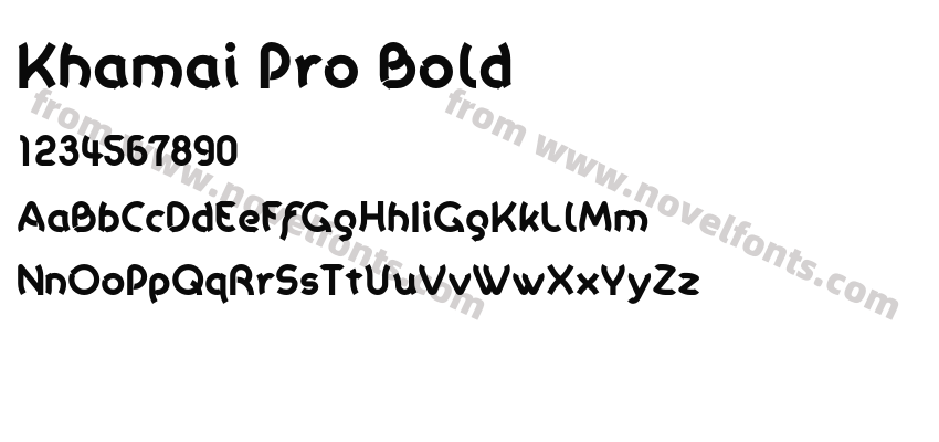 Khamai Pro BoldPreview