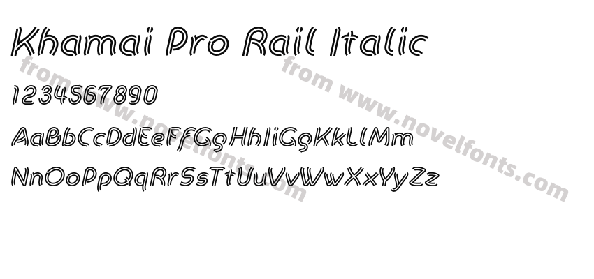 Khamai Pro Rail ItalicPreview