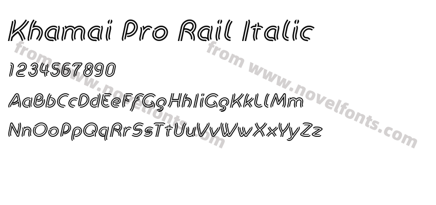 Khamai Pro Rail ItalicPreview