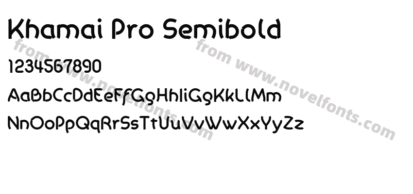 Khamai Pro SemiboldPreview