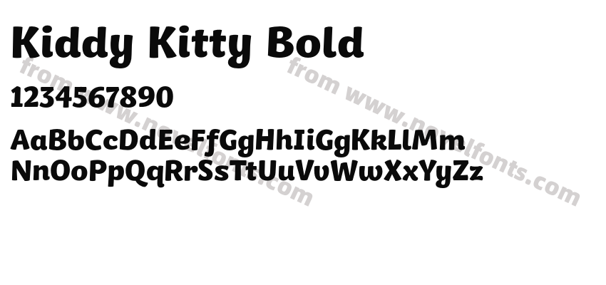 Kiddy Kitty BoldPreview