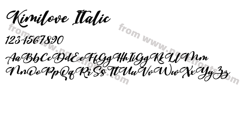 Kimilove ItalicPreview