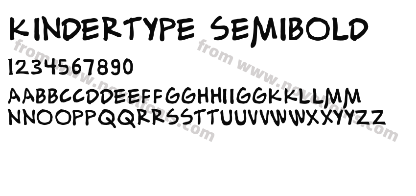 Kindertype SemiboldPreview