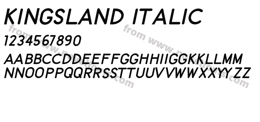 Kingsland ItalicPreview