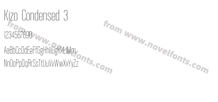 Kizo Condensed 3Preview