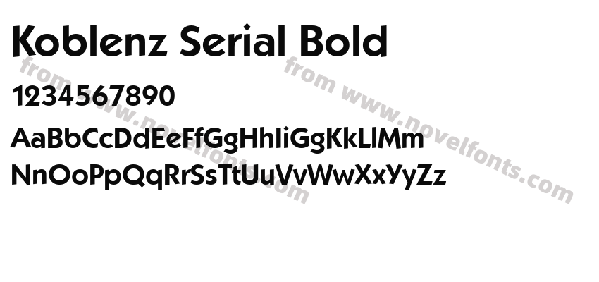 Koblenz Serial BoldPreview