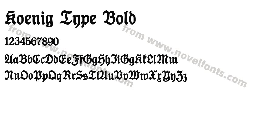 Koenig Type BoldPreview