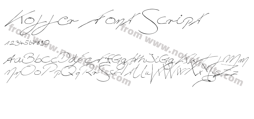 Koller Font ScriptPreview