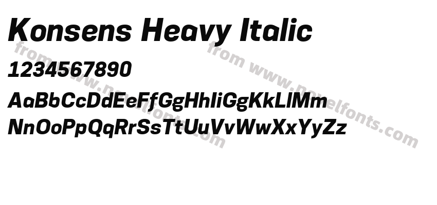 Konsens Heavy ItalicPreview