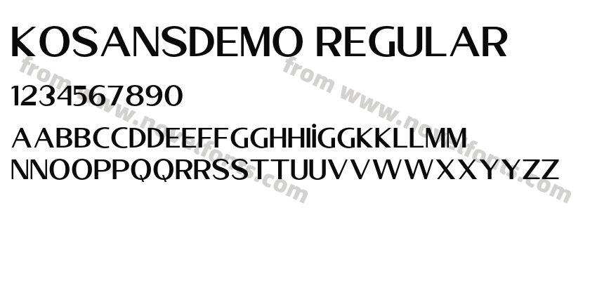KosansDEMO RegularPreview