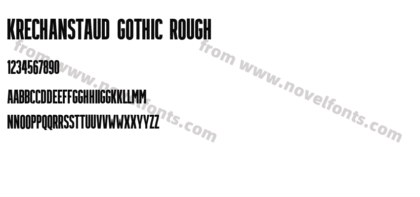 Krechanstaud Gothic RoughPreview