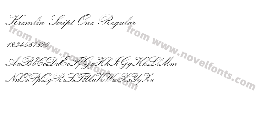 Kremlin Script One RegularPreview