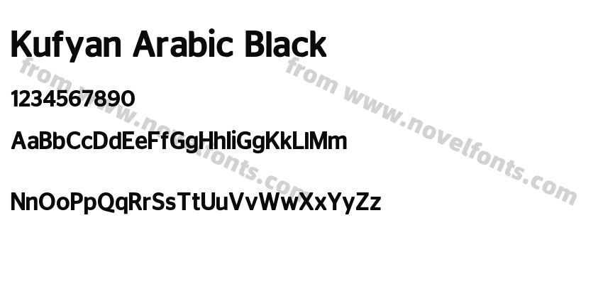 Kufyan Arabic BlackPreview