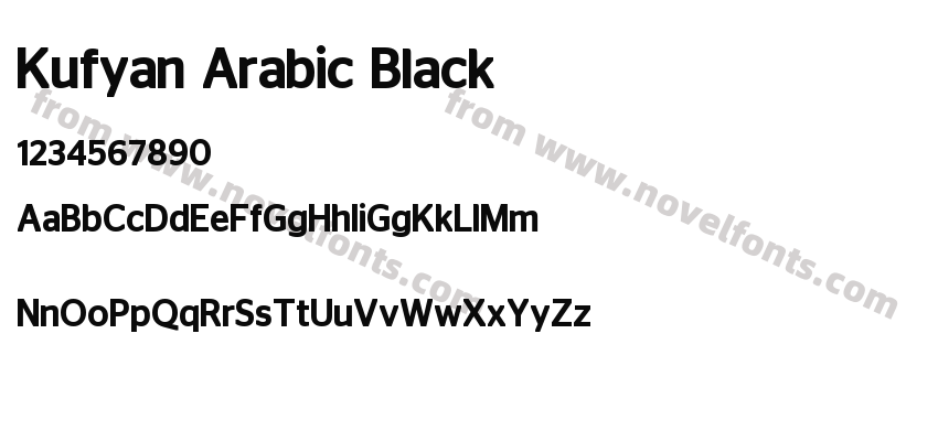 Kufyan Arabic BlackPreview
