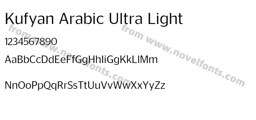 Kufyan Arabic Ultra LightPreview